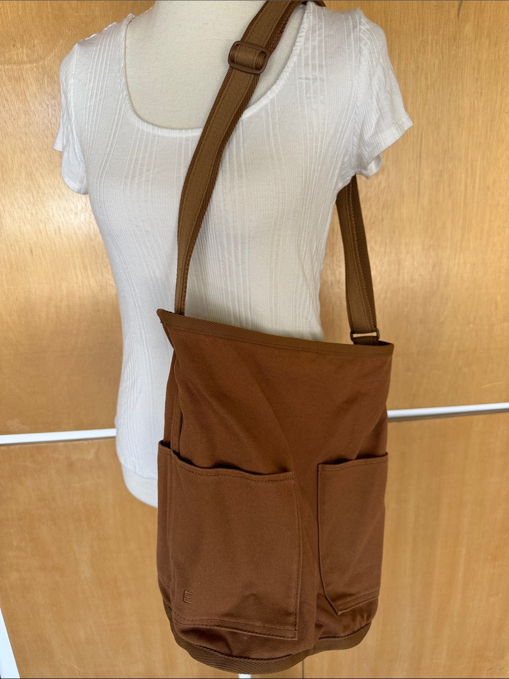 Everlane Brown/Camel Crossbody Pocket Bag